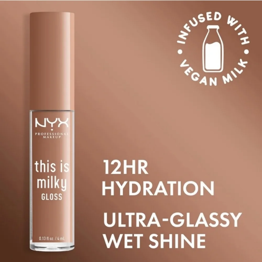 6 x NYX This Is Milky Gloss, 12 Hour Hydration Cookies & Milk